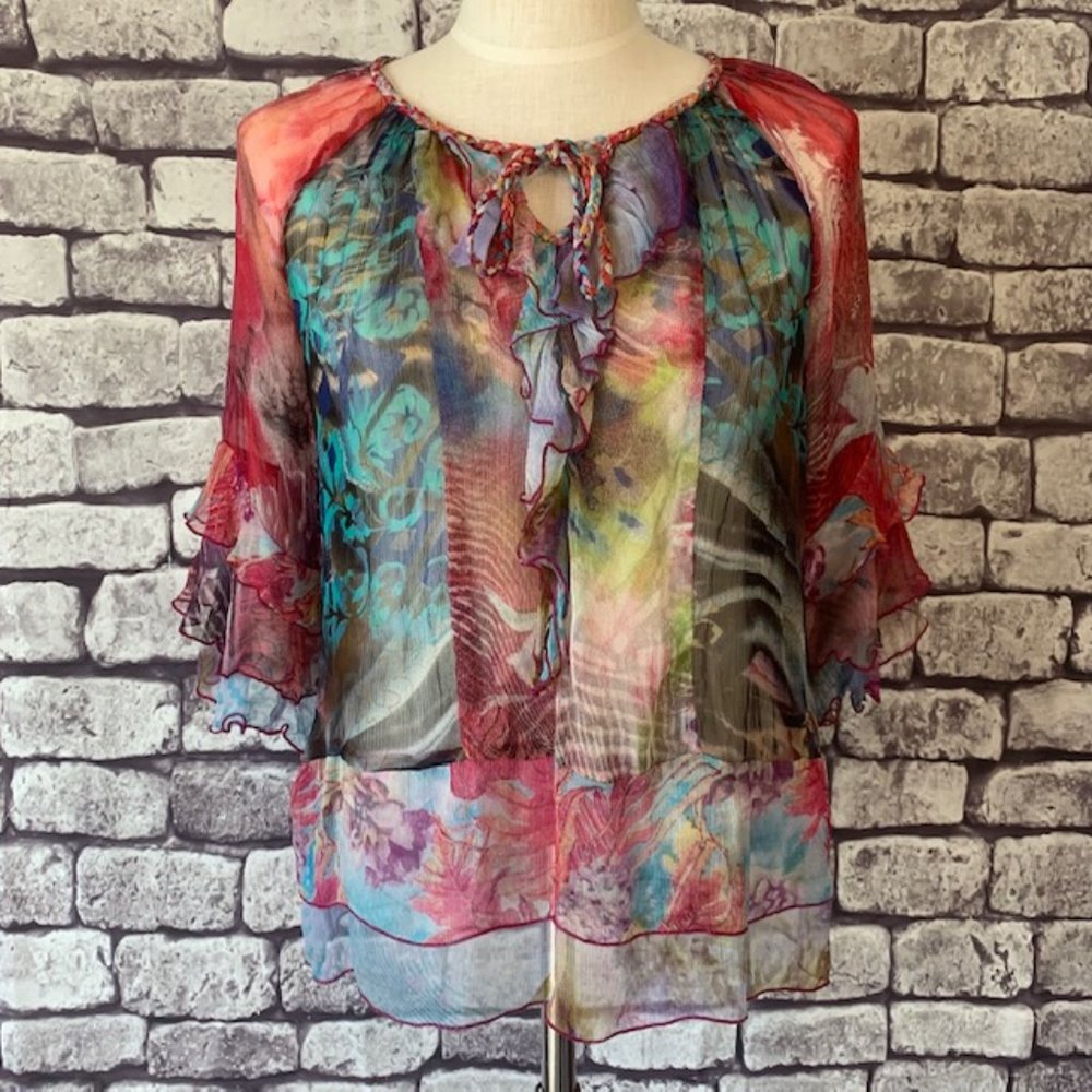 Casual Studio 3/4 Sleeve Top Size M